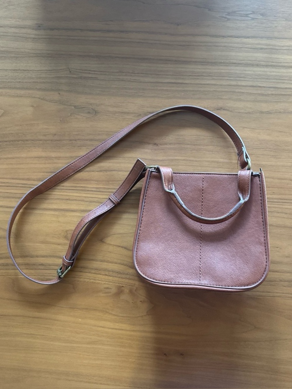 Classic Brown Leather Crossbody Bag